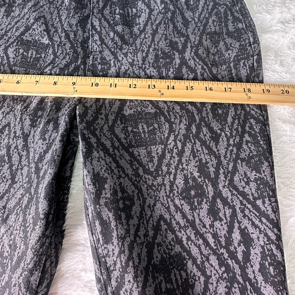 Black & Gray Patterned  Pants - Picture 6 of 12